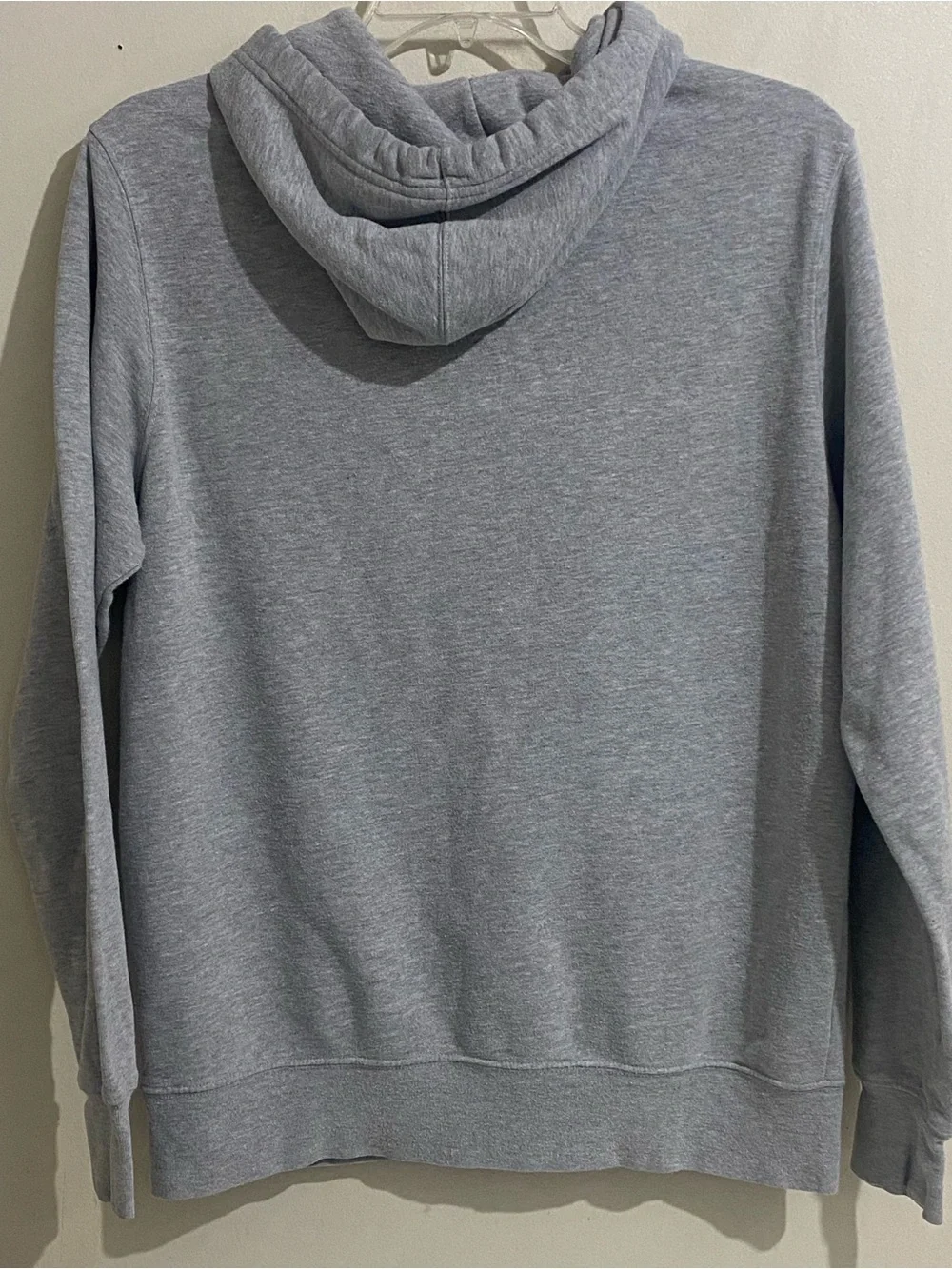 The North Face Men's Light Gray Hoodie with White Logo